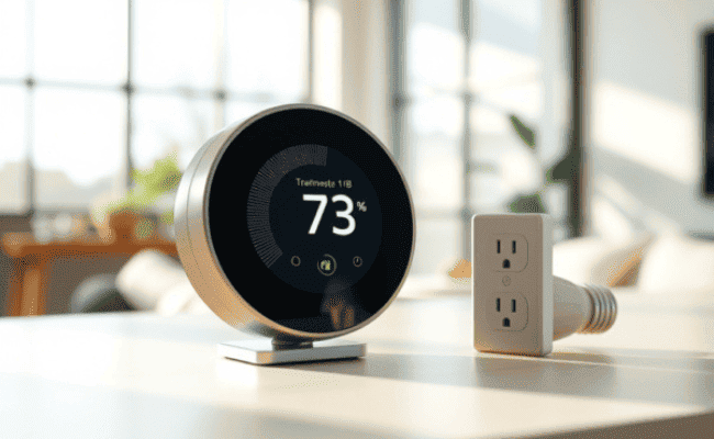 variedade de gadgets ecológicos e dispositivos de economia de energia